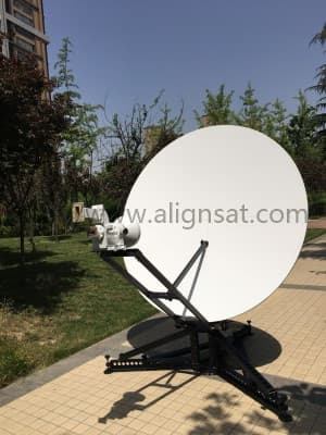 Alignsat 1_8m C and Ku Band Carbon Fiber Flyaway Antenna _ S